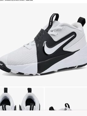 Nike Kids' Team Hustle D 12 Basketball Shoes - Boys Girls Sneakers Size 4